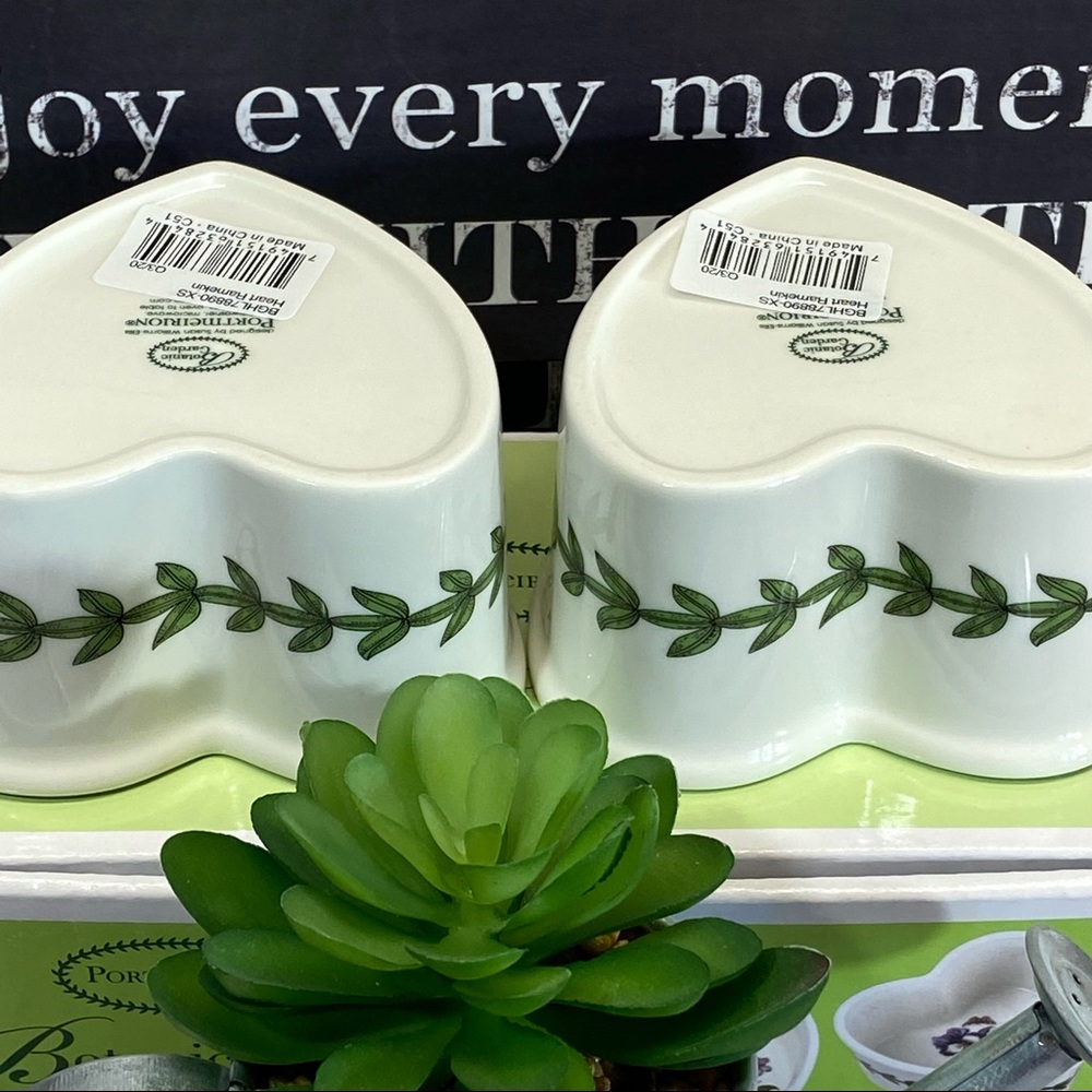 PORTMEIRION Botanic Garden Decorative Heart Ramekin Set-NIB-🔥FINAL PRICE🔥 - Picture 7 of 14